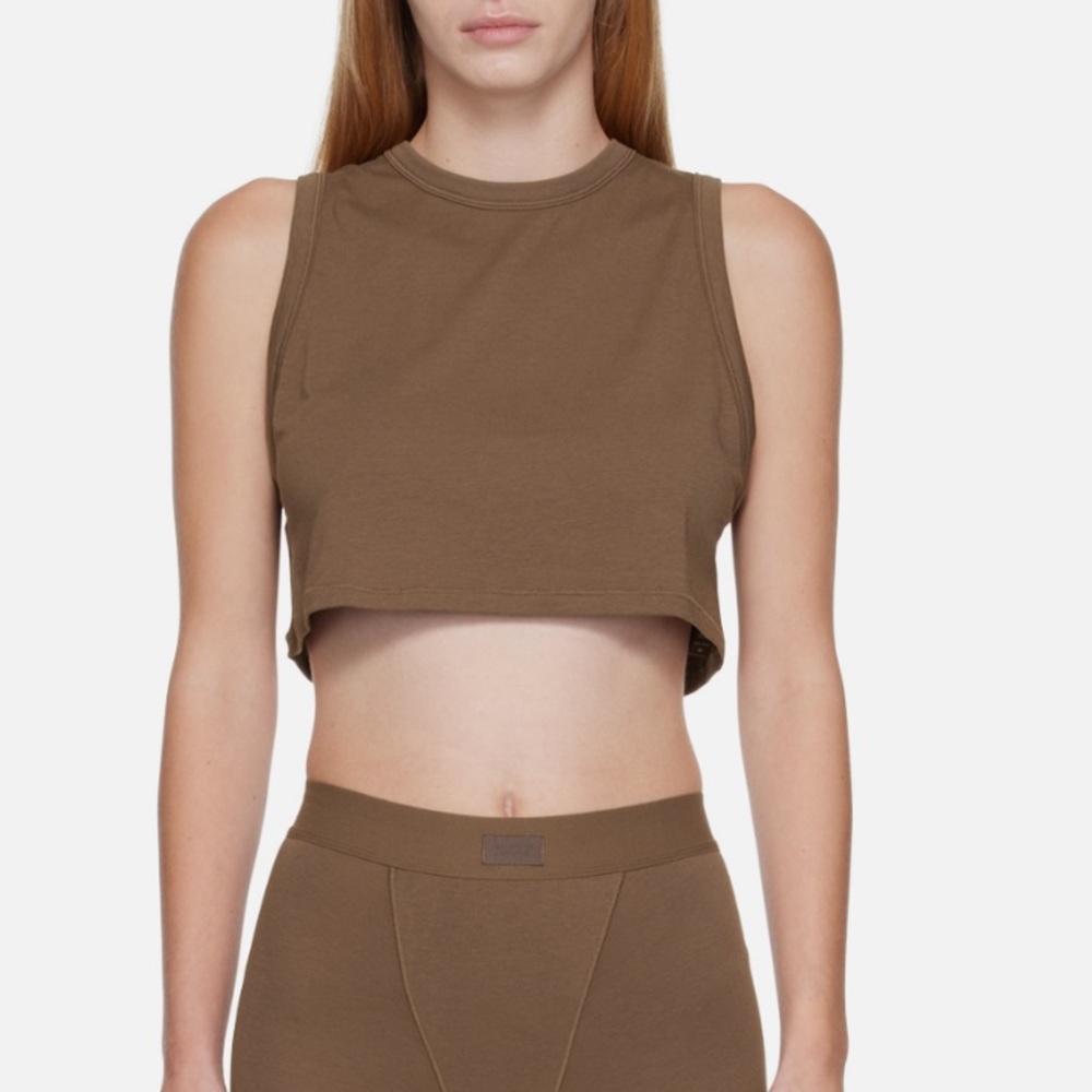 Skims boyfriend cropped sleep tank